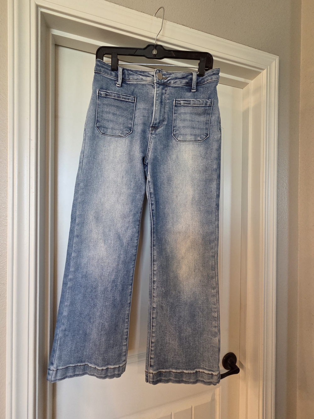 Freckled Poppy By Risen Cropped Wide Leg Jeans 11